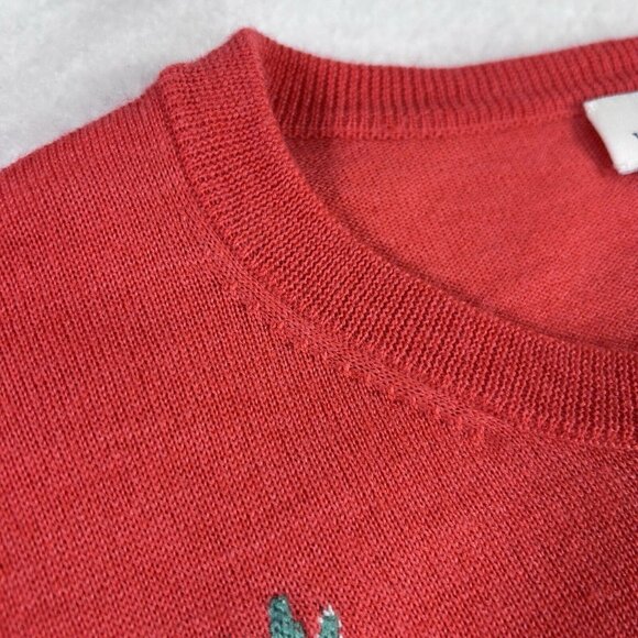 Vineyard Vines Womens Medium Sweater Merino Wool Pineapples Crew Novelty Preppy - Picture 12 of 13